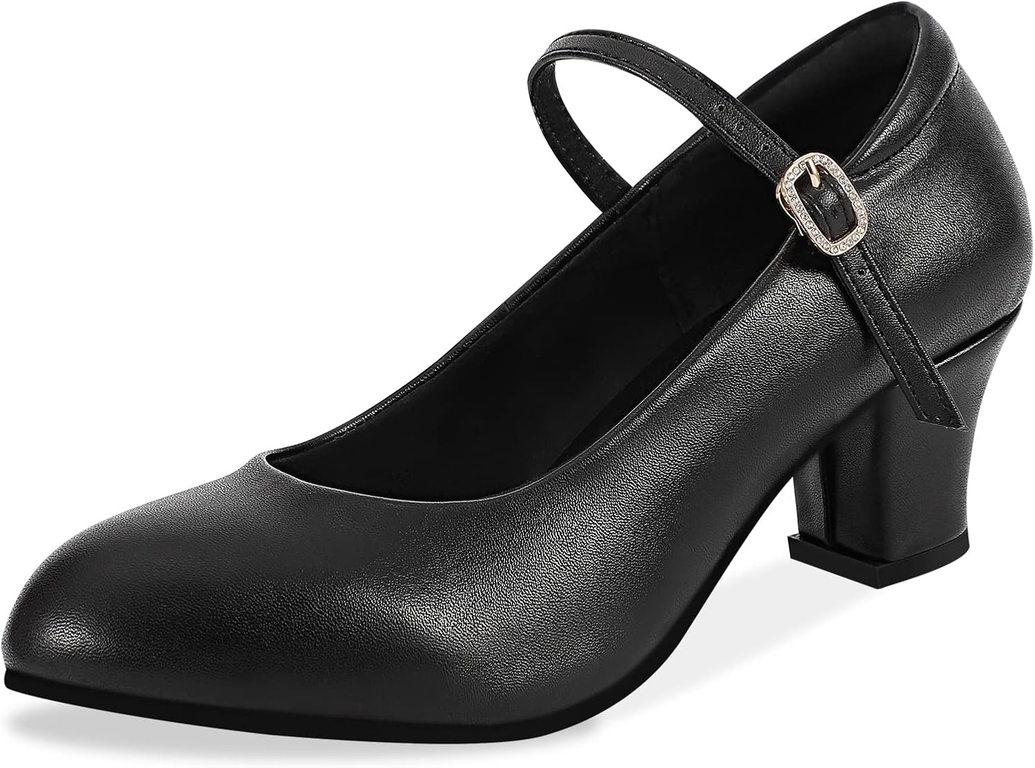 Women’s Character Shoes Wedding Ankle Strap Heels Latin Dance Pumps